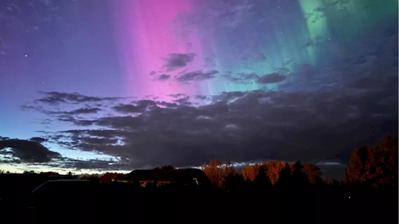 Aurora captured over parts of Alberta