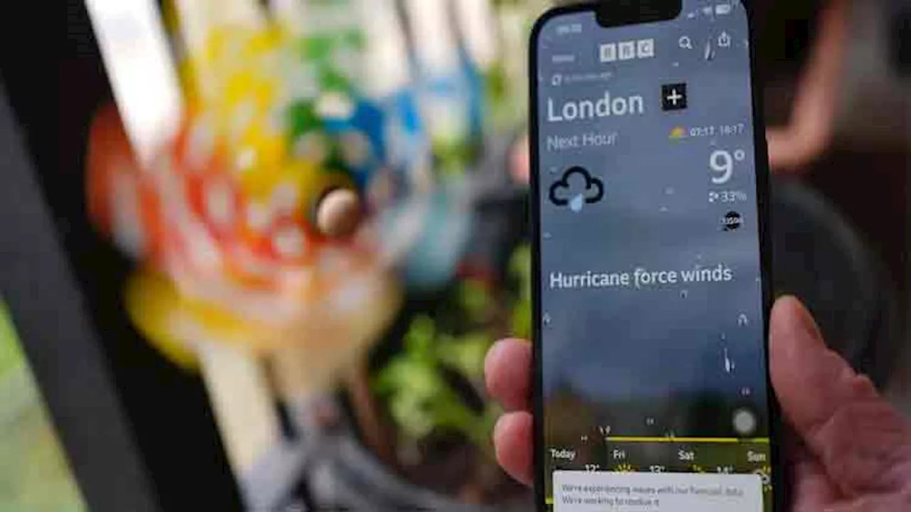 BBC apologizes after its weather app predicts unbearable wind and temperature