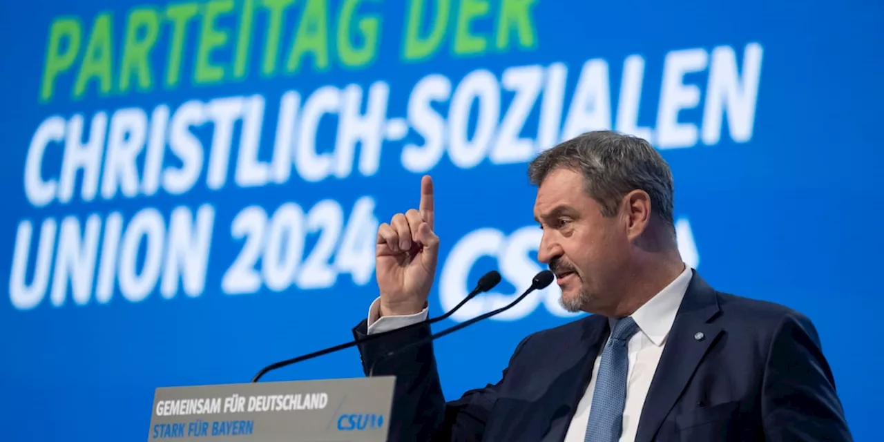 „Null Strategie, null Kompetenz“: Söder zerlegt Habeck in Rede auf CSU-Parteitag