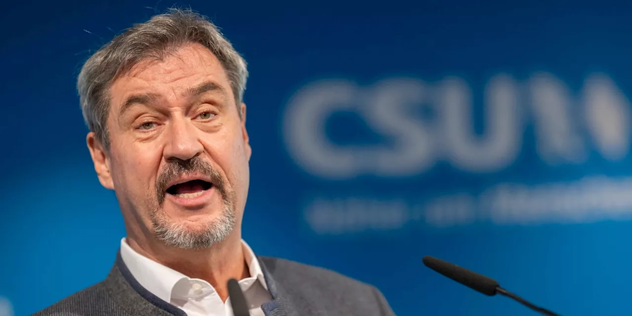 Söder stimmt vor CSU-Parteitag scharfe Töne in Asyldebatte an