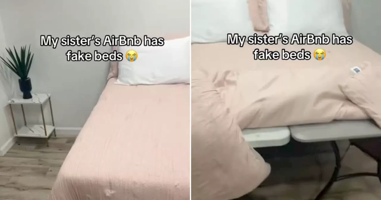 Touristin sieht in Airbnb dieses 'Bett' und über 8 Millionen wollen es auch sehen