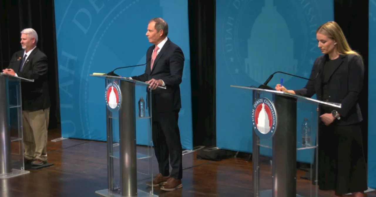 Candidates debate for seat held by Utah Senator Mitt Romney