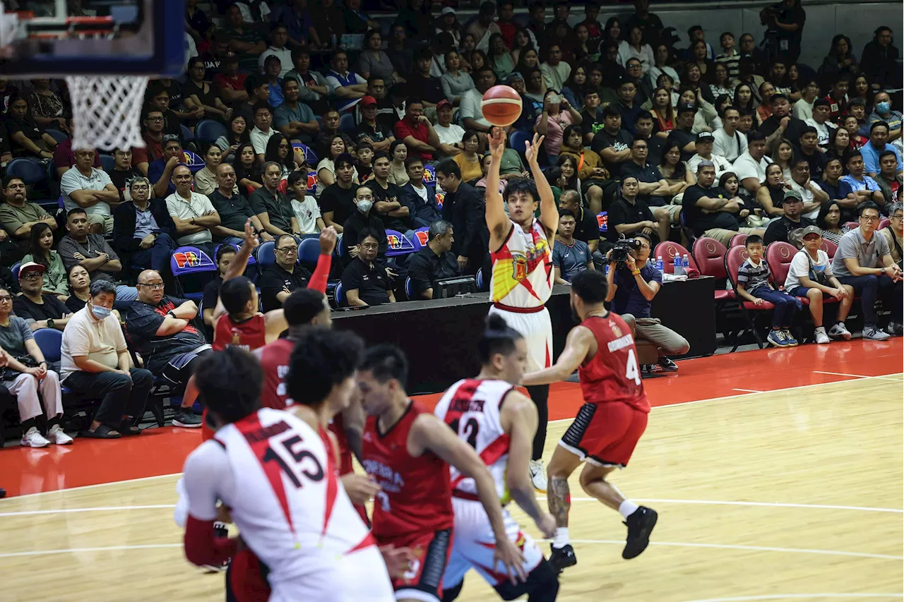 Romeo waxes hot late as San Miguel outlasts Barangay Ginebra in OT, evens semis to 1-1