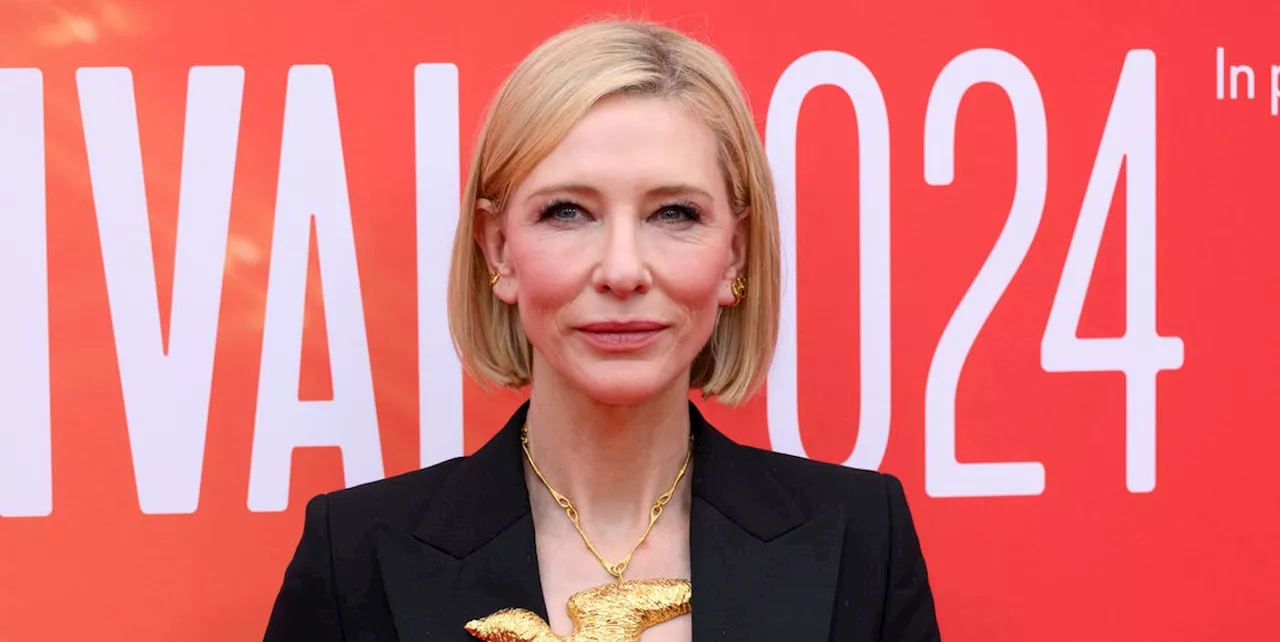 Cate Blanchett Wore Nothing Under Her Oversize Suit—Except for This Massive Necklace