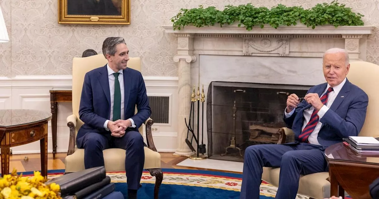 Simon Harris slams 'absurd' suggestion his White House visit was a 'photo op'