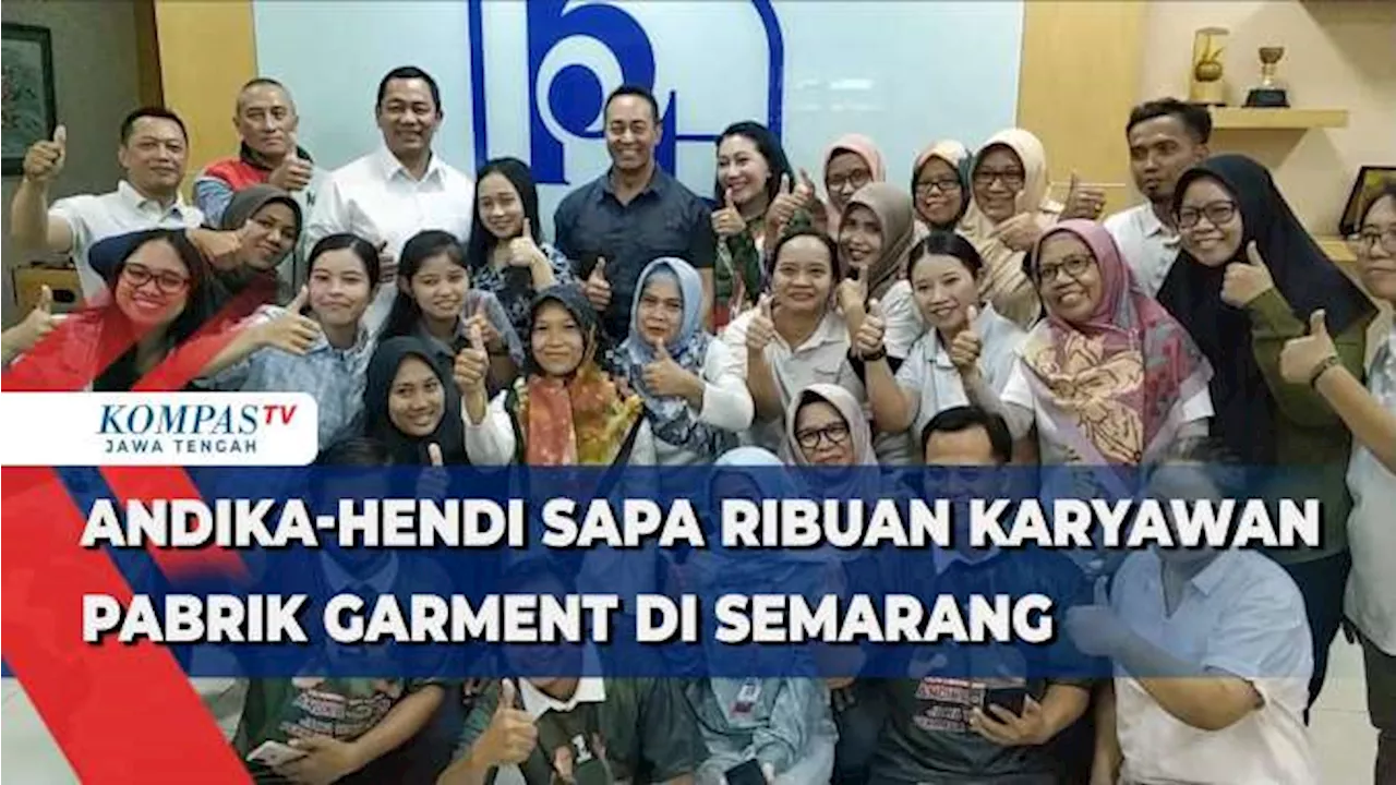 Andika-Hendi Sapa Ribuan Karyawan Pabrik Garment di Semarang