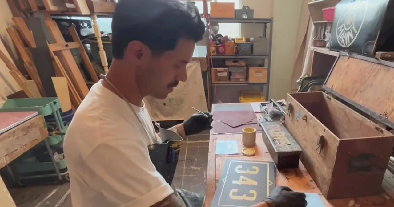 San Francisco painter hones craft restoring vintage bar and restaurant signs