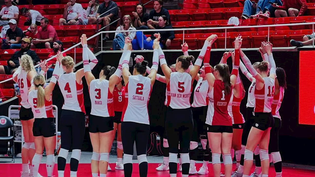 Utah volleyball celebrates 50 years with dominant 3-0 sweep over No. 17 TCU