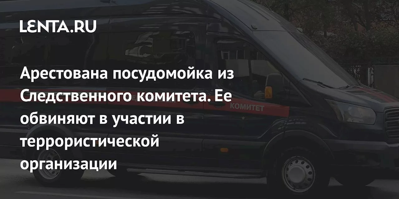 Арестована посудомойка из Следственного комитета. Ее обвиняют в участии в террористической организации