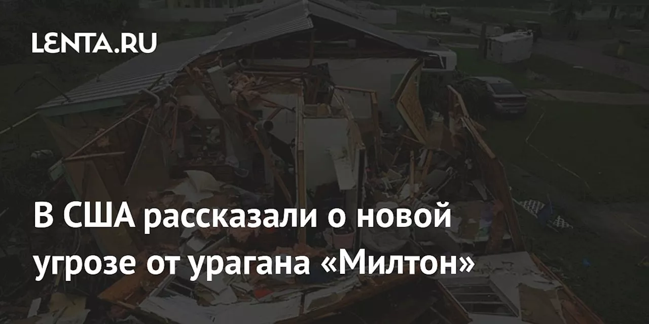 Ураган «Милтон» провоцирует вспышку комаров и риски инфекционных заболеваний в США