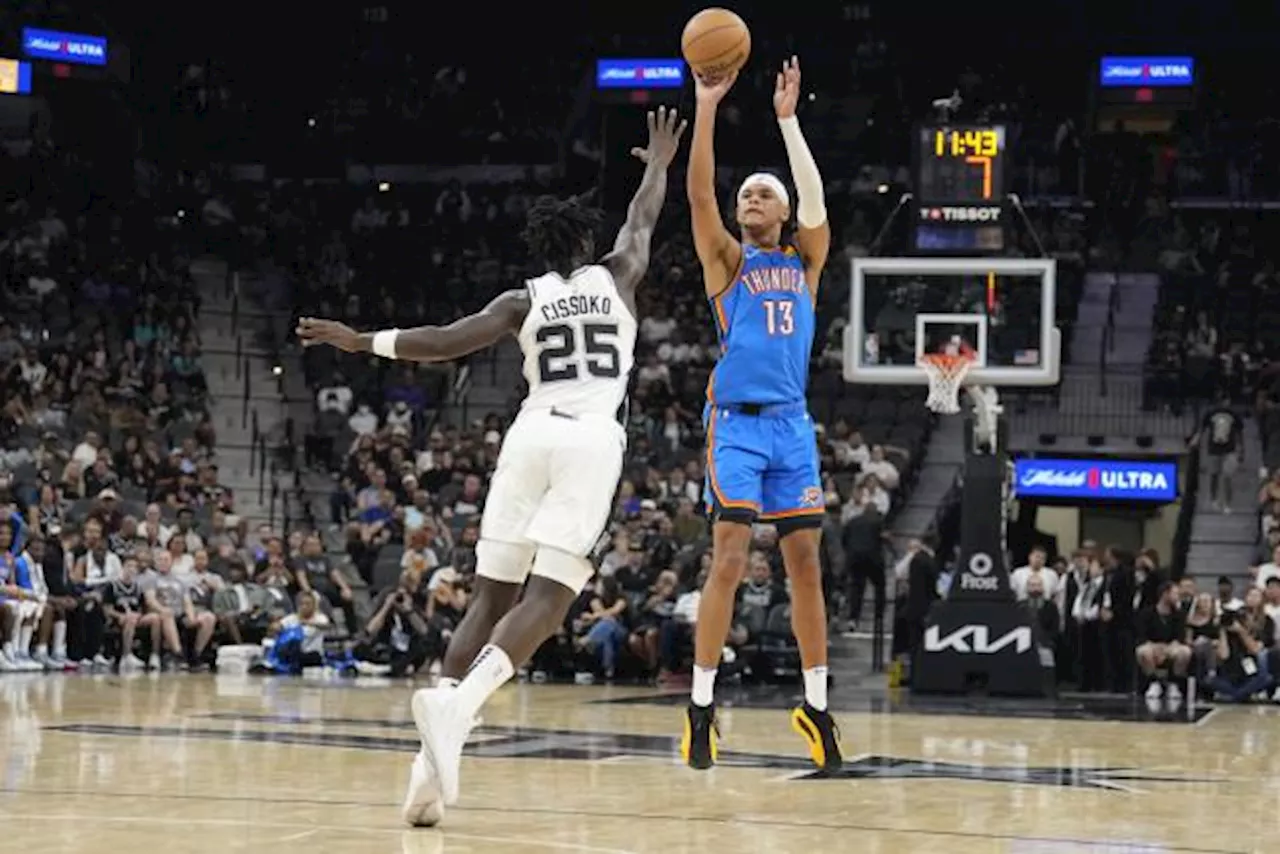 Ousmane Dieng convaincant avec le Thunder d'Oklahoma City en pré-saison de NBA