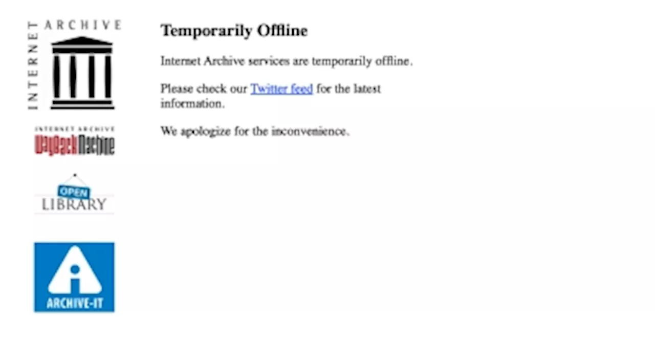 Internet Archive online as it reels from ‘catastrophic’ cyberattack, data breach