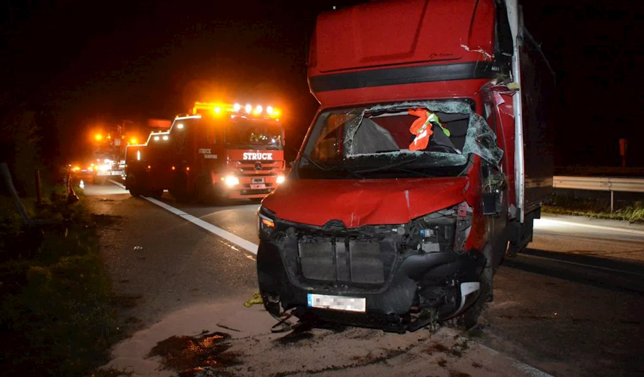 A25: Suff-Trucker baut Unfall und randaliert im Rettungswagen