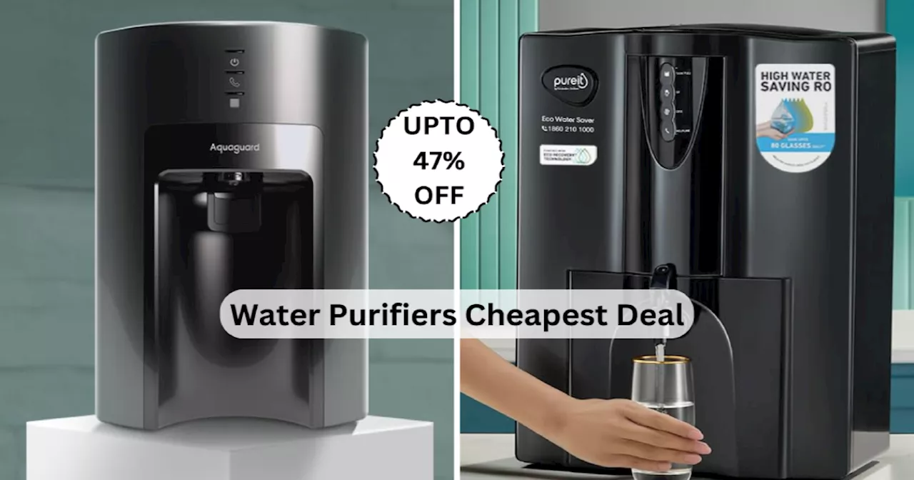 Great Indian Sale से मात्र ₹6,899 में घर लाएं ये बेस्ट Water Purifiers, इनके सामने थर-थर कांपेंगे पानी वाले वायरस