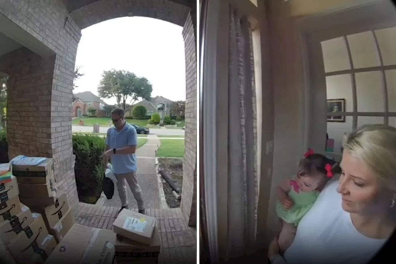 Husband's Reaction to Wife's Epic Amazon Haul Delivery Caught on Camera