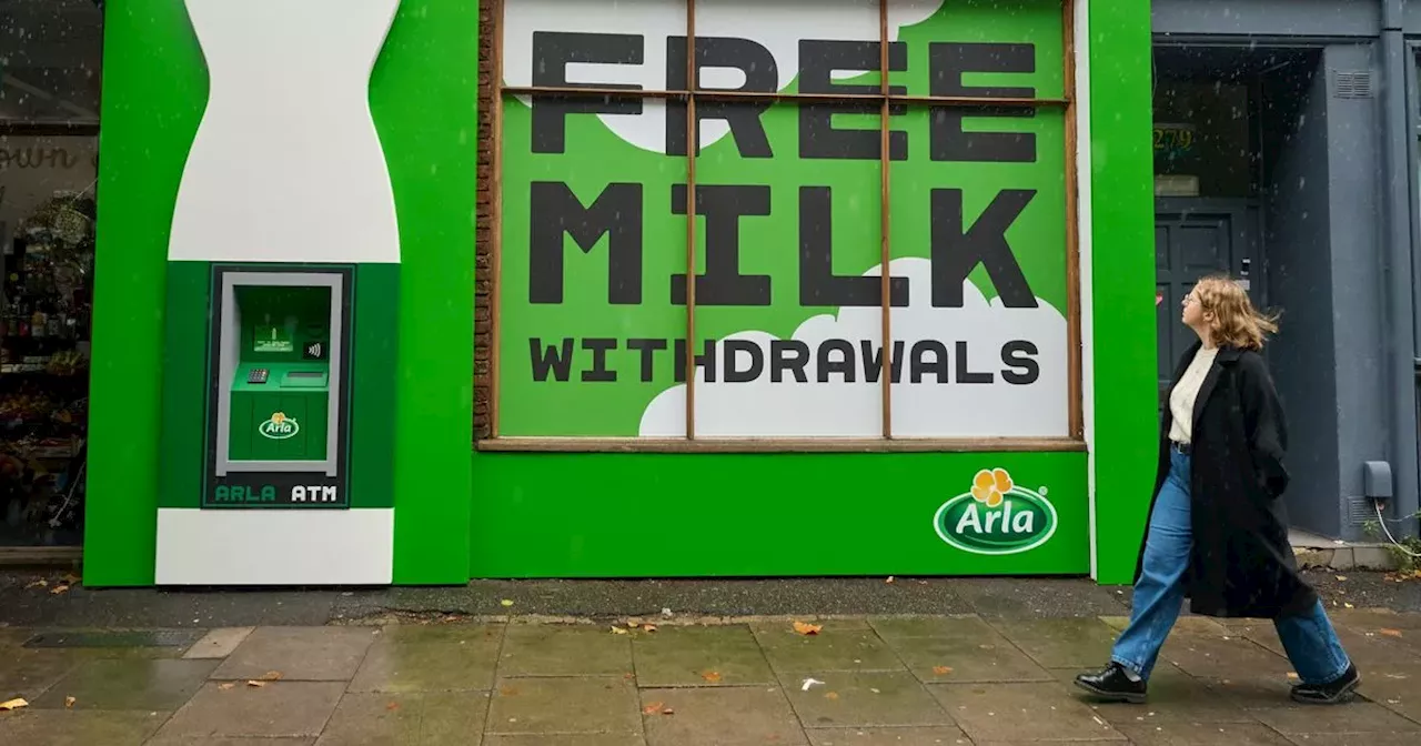 First free milk ATM set up in UK city to highlight huge dairy issue