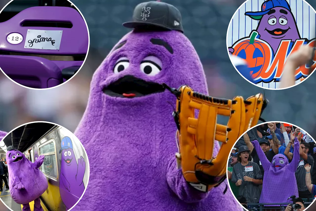 How Grimace — a McDonald's mascot — became the Mets' good luck charm in their Amazin' 2024 postseason run