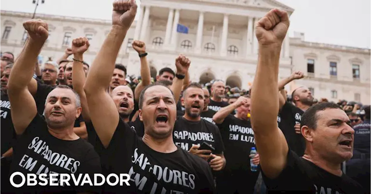 Bombeiros sapadores de Lisboa mantêm greve pelo menos até final do mês