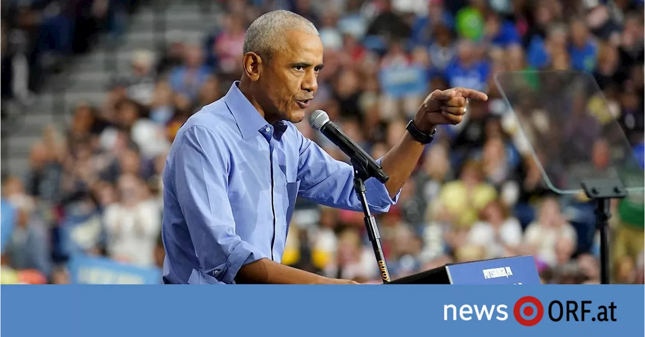 Wahlkampf für Harris: Obama appelliert an schwarze Männer