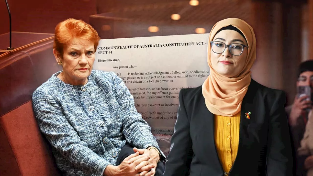 'Near impossible': Pauline Hanson, Fatima Payman, and the constitution's section 44