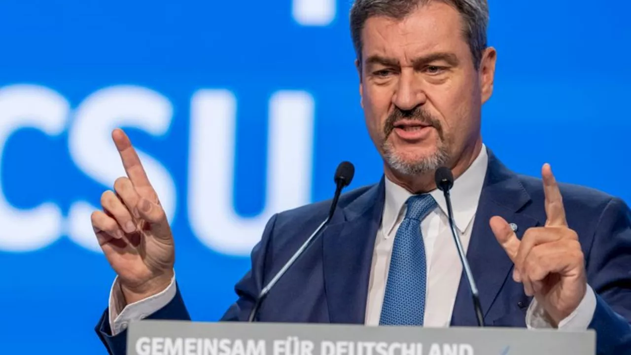 CSU-Parteitag: Söder: Nein zu Schwarz-Grün und Nein zu BSW auf Bundesebene