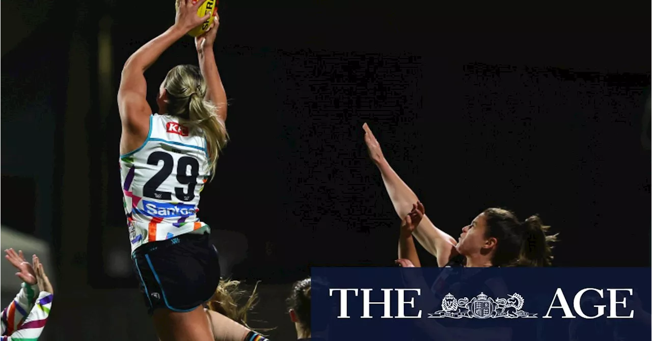 High mark lights up the AFLW as Port edge Collingwood