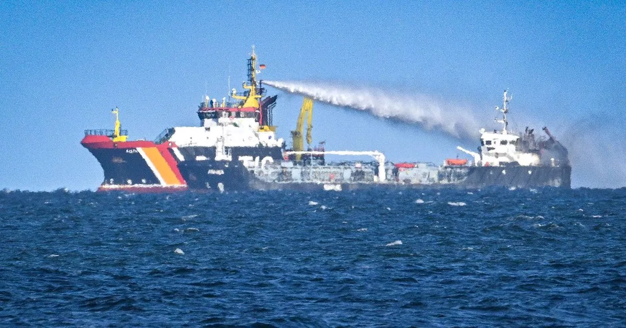 Feuer auf Tankschiff: Großeinsatz vor deutscher Ostseeküste