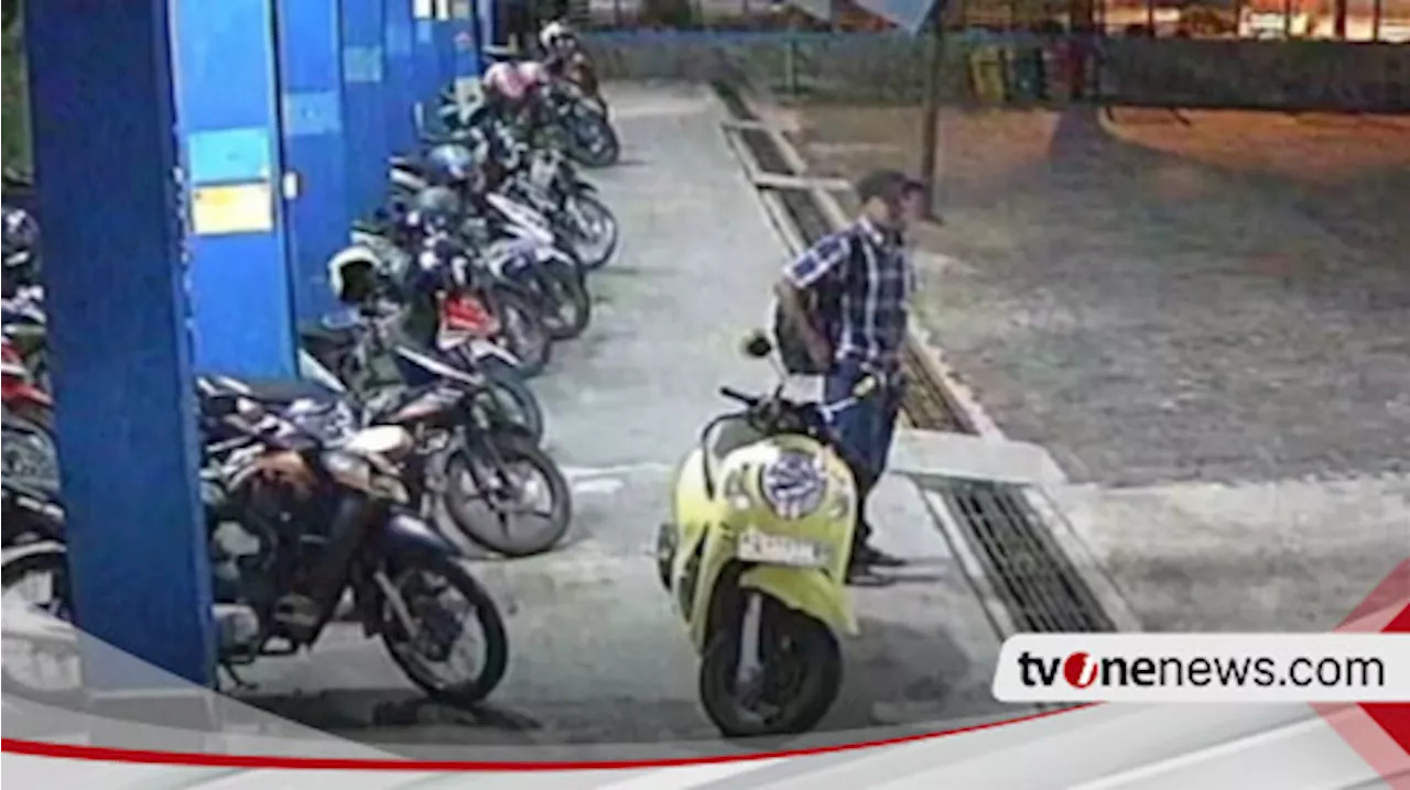 Pria Maling Motor di Terminal Ir Soekarno Klaten, Aksinya Terekam CCTV