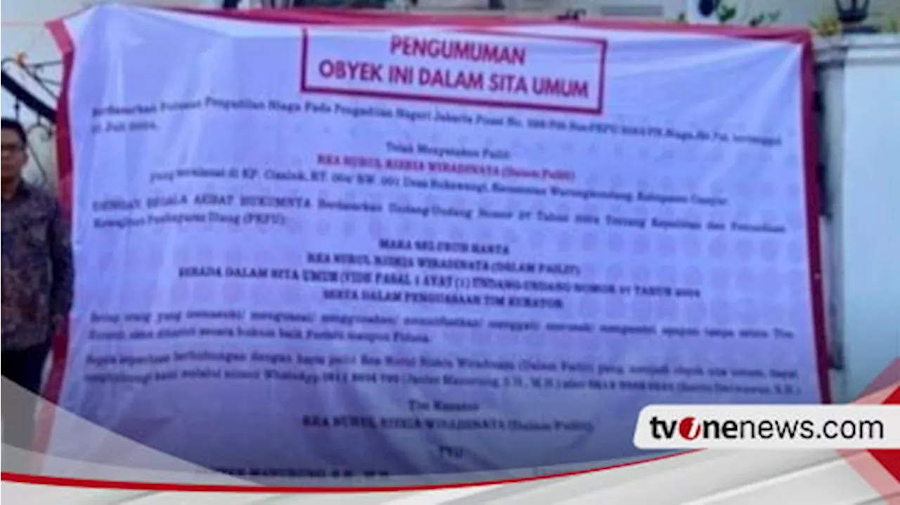 Rumah Selebgram Rea Wiradinata Disita Pengadilan Niaga, Ini Penyebabnya