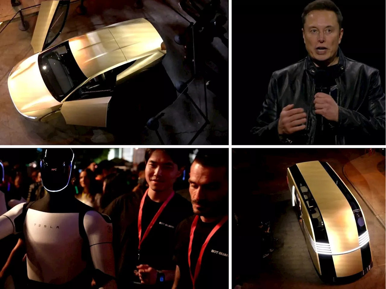 Tesla stellte 'Cybercab' und 'Robovan' vor