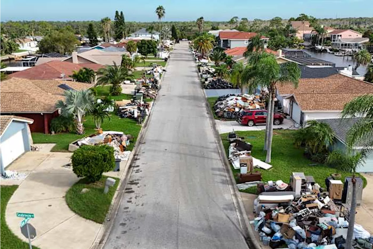 When will my trash pickup resume after Hurricane Milton?