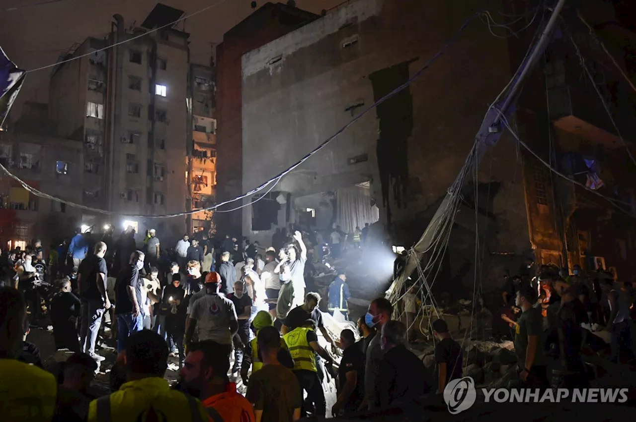 이스라엘, 베이루트 중심가 폭격…인구 밀집지로 공세 확대(종합)