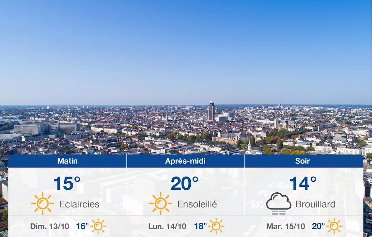 Météo Nantes: prévisions du samedi 12 octobre 2024