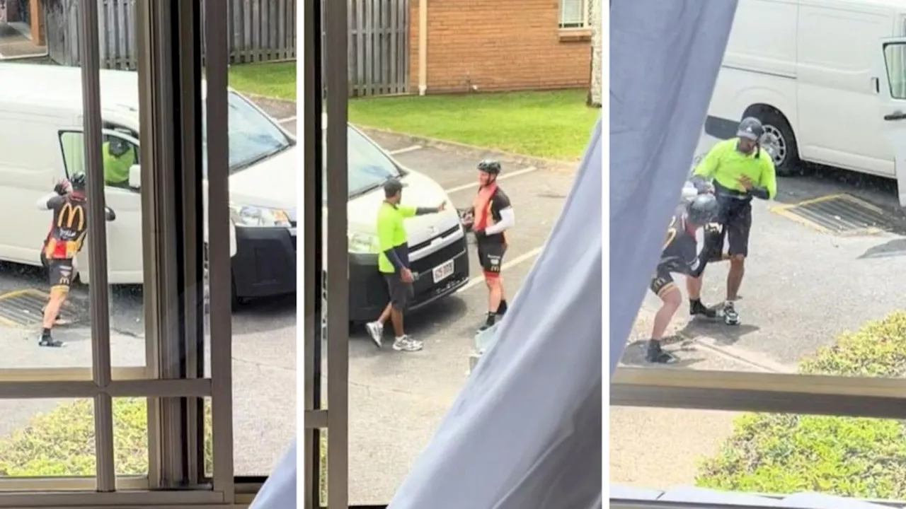 Brawl between Aussie postie and cyclist goes viral