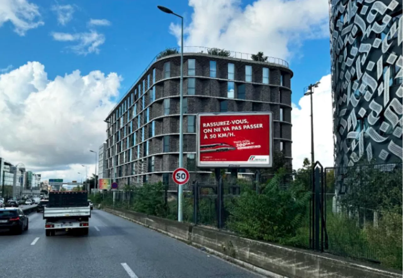 Trenitalia, l'humour face à la baisse de vitesse sur le périphérique parisien