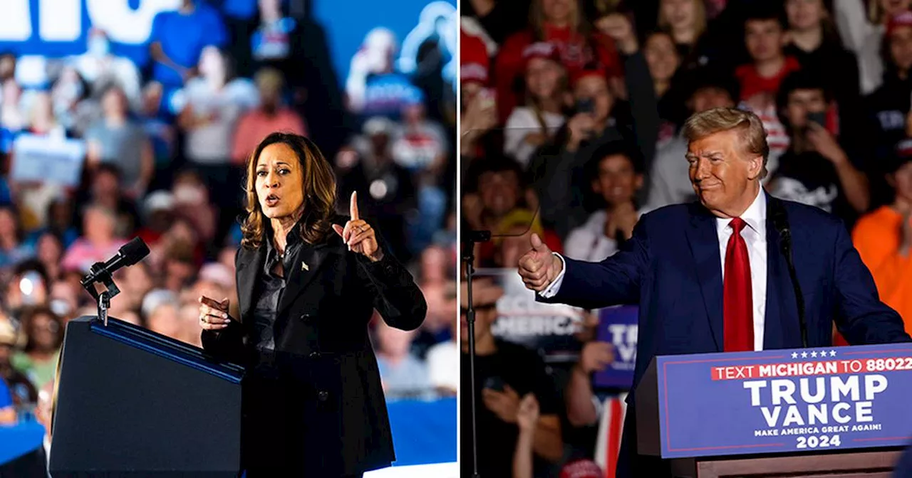 Harris and Trump take divergent paths in a tied race