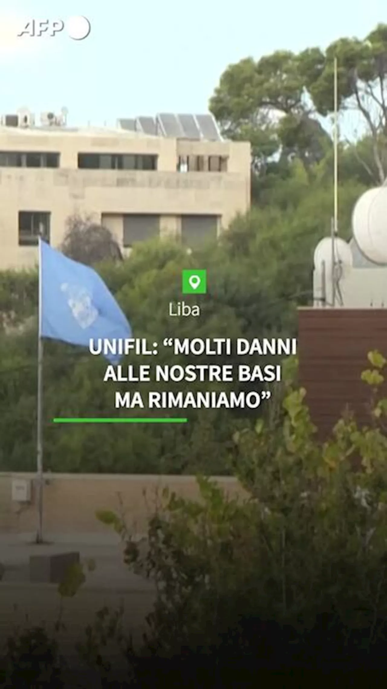 Unifil, Tenenti: 'Molti danni alle nostre basi, ma rimaniamo'