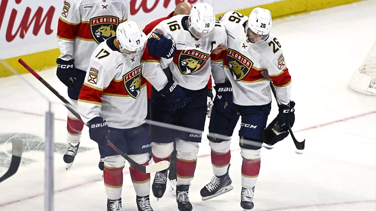 Florida Panthers captain Aleksander Barkov will miss 2-3 weeks with a lower-body injury