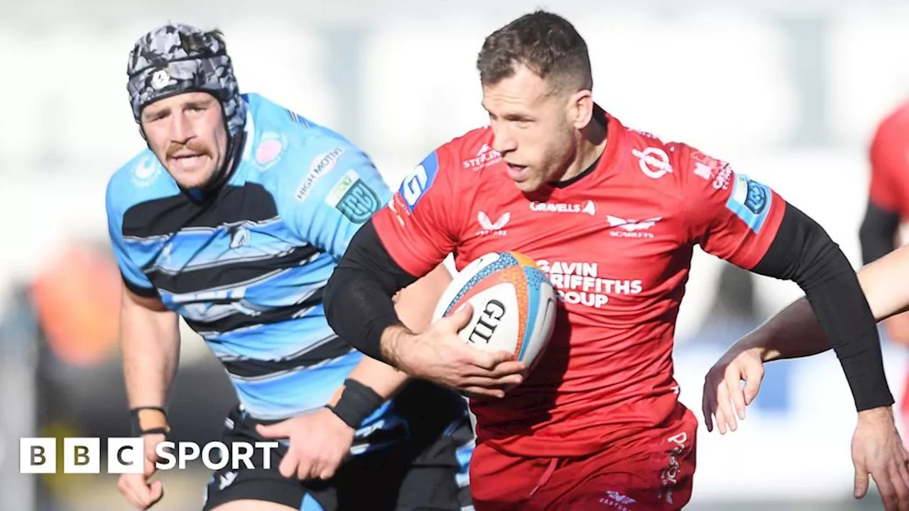 Cardiff 19-25 Scarlets: Gareth Davies double claims win for visitors