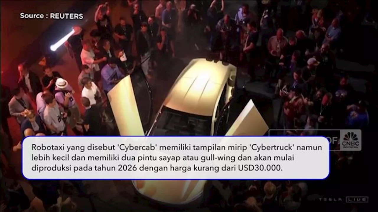 Video: Elon Musk Pamerkan Robotaxi 'Cybercab', Pembunuh Driver Online!