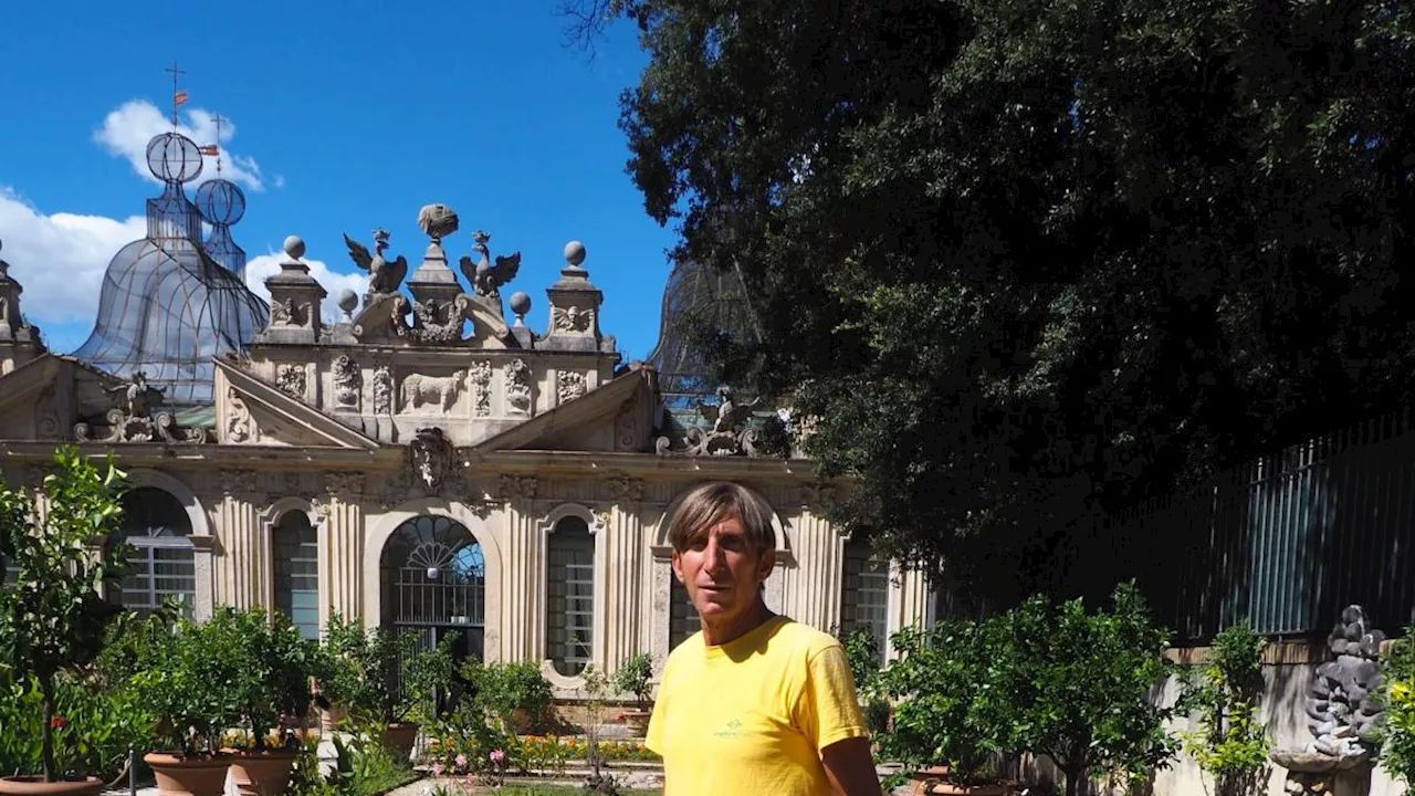 Il giardiniere solitario del parco di Villa Borghese, così Pippo cura verde e melograni