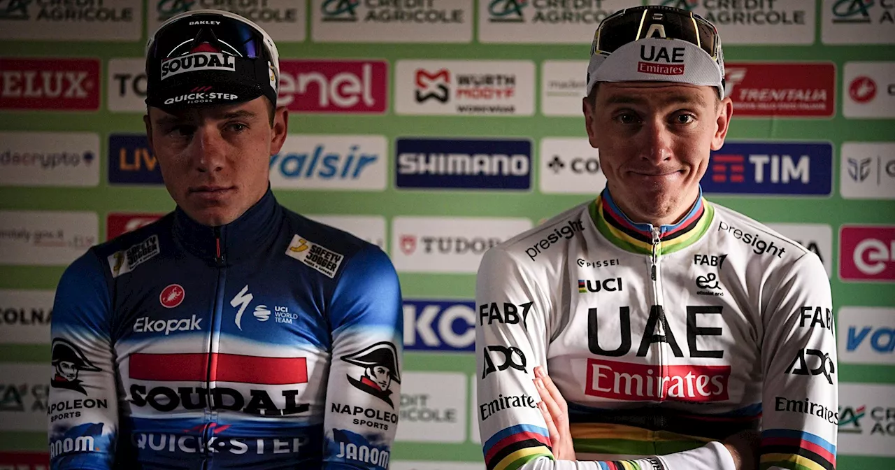 Remco Evenepoel, symbole du renoncement face à Tadej Pogacar, vainqueur d''Il Lombardia' : 'C'est très bien d'être 2e'