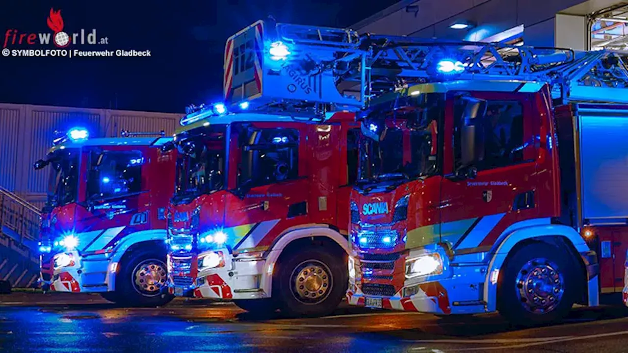 D: Wohnungsvollbrand in Wohnheim für beeinträchtigte Menschen → Zwei Personen aus dem Gebäude gebracht