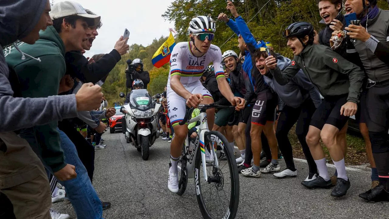 Pogacar nella leggenda: 48 km di fuga e poker di fila al Lombardia 75 anni dopo Coppi