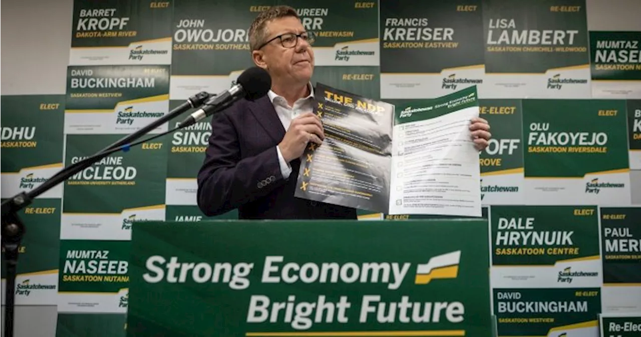 Scott Moe releases Saskatchewan Party platform, would spend $1.2B on promises