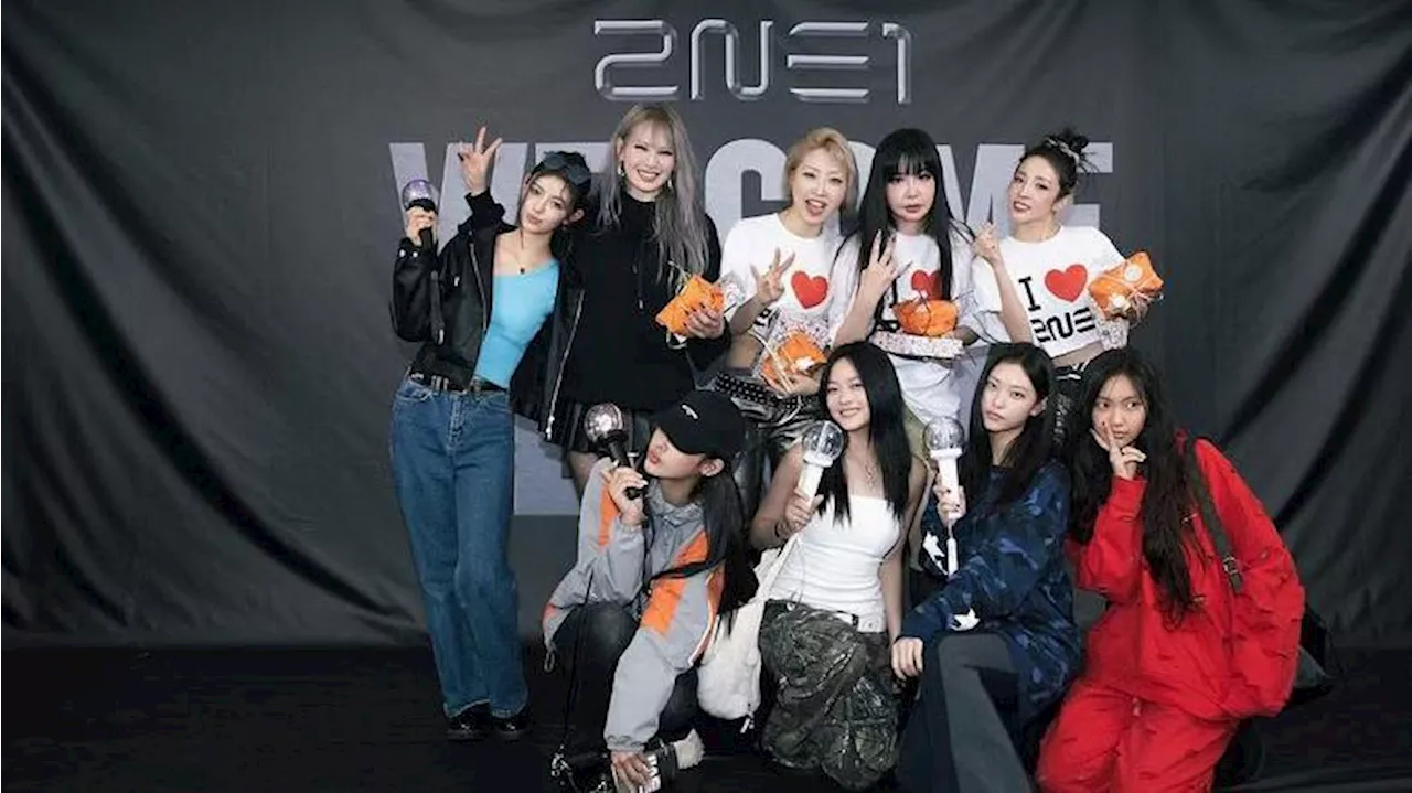 NewJeans meets 2NE1 backstage at 'Welcome Back' concert