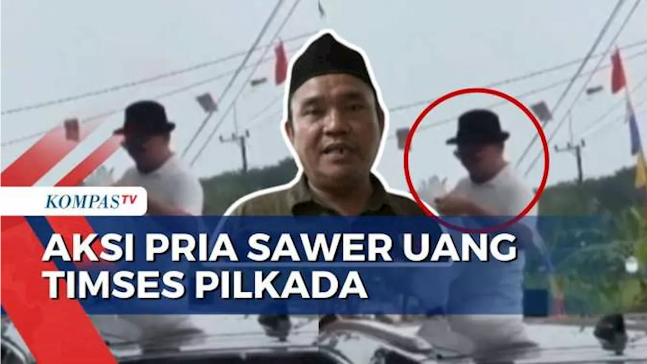 Bawaslu Selidiki Aksi Pria Sawer Uang Timses Paslon Pilkada di Pandeglang