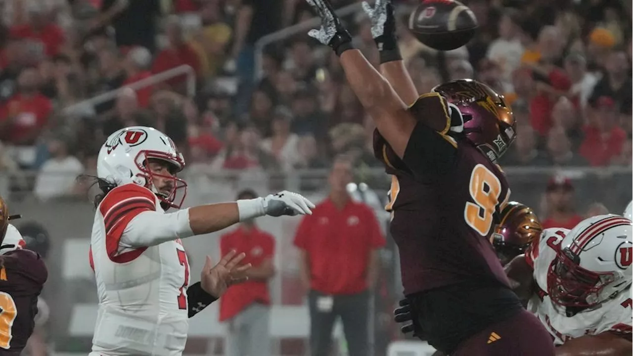 Arizona State Upsets No. 16 Utah as Cam Rising Cam Rising struggles in return