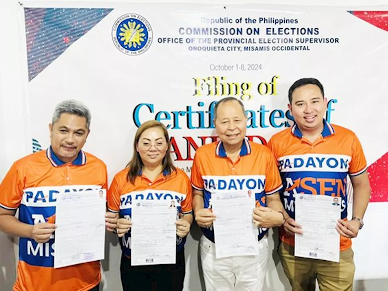 Gov. Oaminal, Rep. Oaminal of Misamis Occidental run for reelection