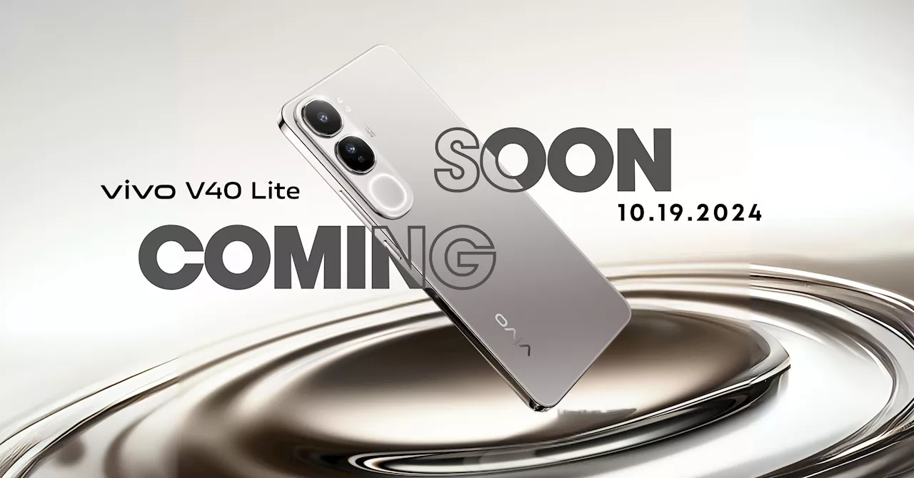 vivo V40 Lite is coming soon with stunning Titanium Silver finish